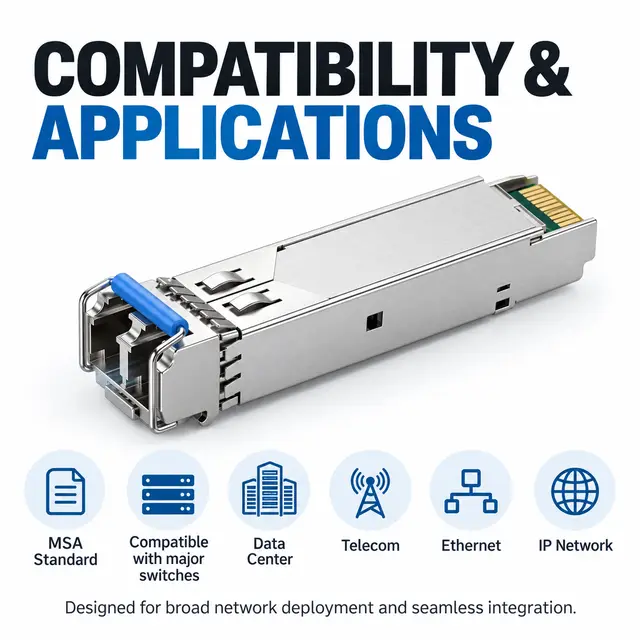 1.25G SFP BiDi Module 20km 1310nm/1550nm Single-Fiber LC — Application view 6