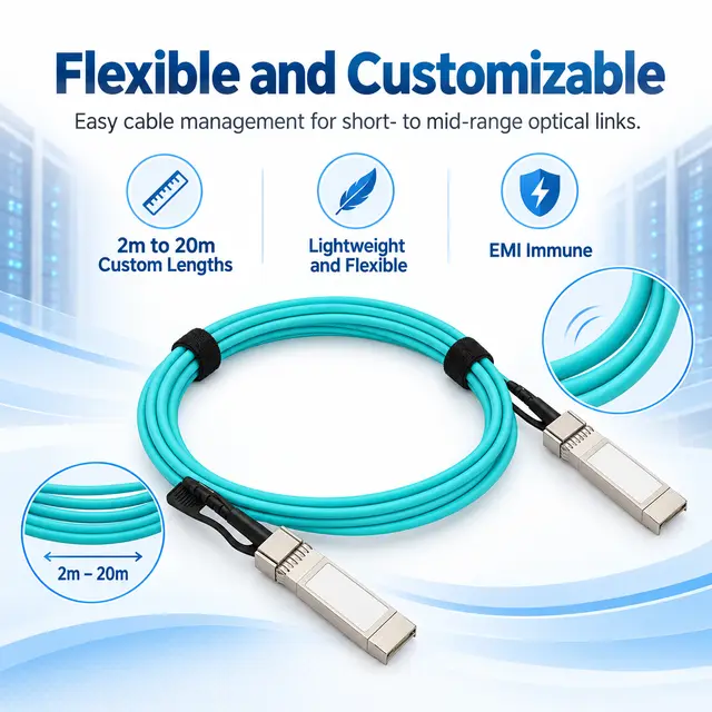 High Speed 10G SFP+ AOC Active Optical Cable — Application view 6