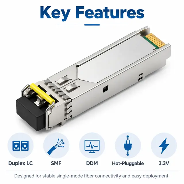 1.25G SFP Dual-Fiber LC DDM 1550nm 80km Optical — Application view 5