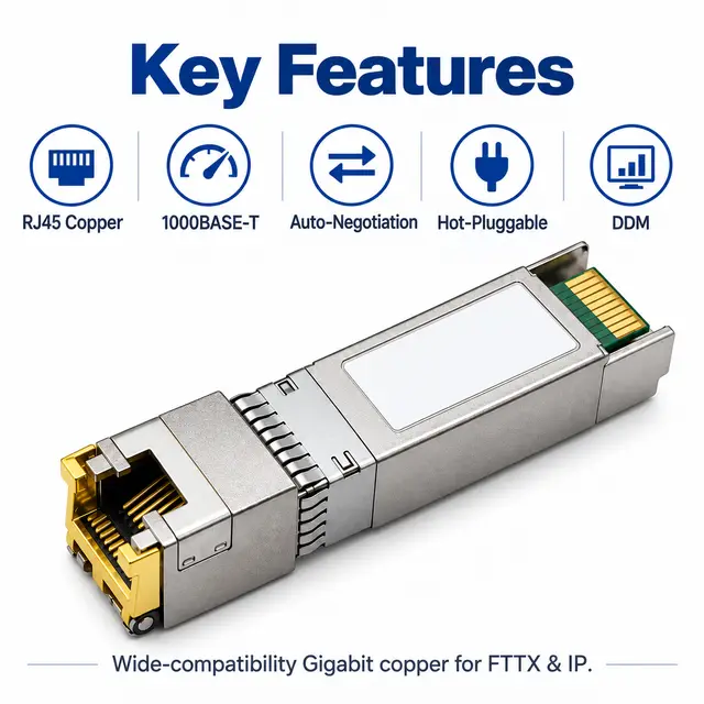 1000BASE-T SFP Copper RJ45 10/100/1000M Gigabit over Cat5 — Application view 5