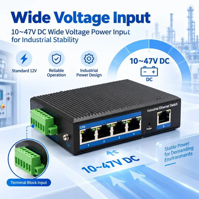 Outdoor Industrial Gigabit Ethernet Switch — 5× RJ45 Port — Application view 4