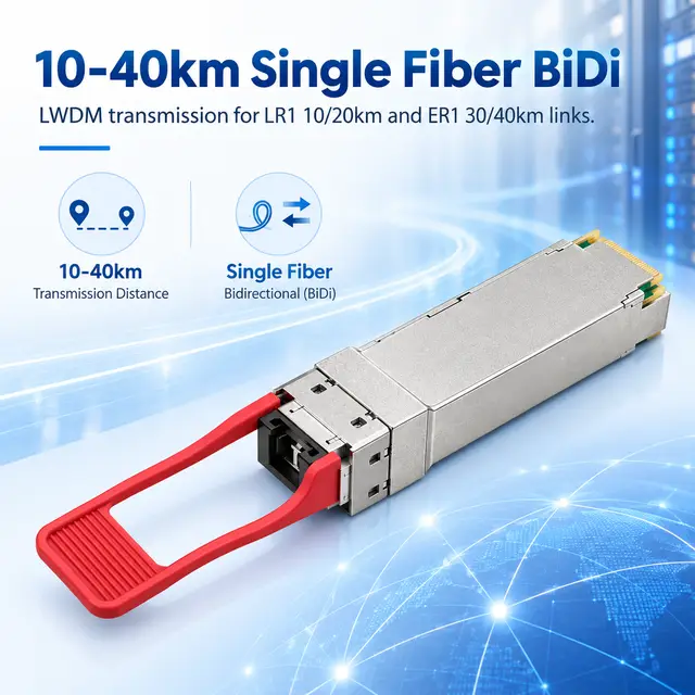 100G BiDi QSFP28 LR1/ER1 10-40km LC Single-Fiber Optical — Application view 4