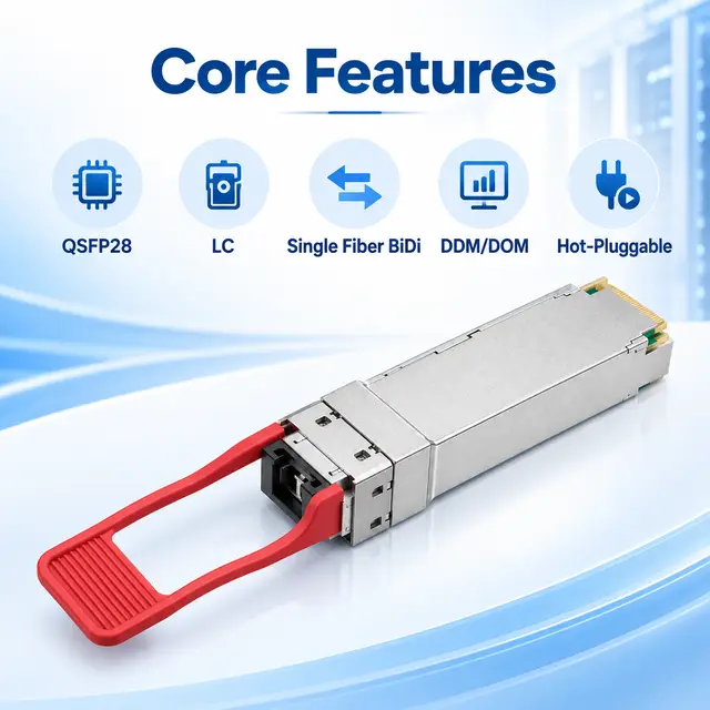 100G BiDi QSFP28 LR1/ER1 10-40km LC Single-Fiber Optical — Application view 5