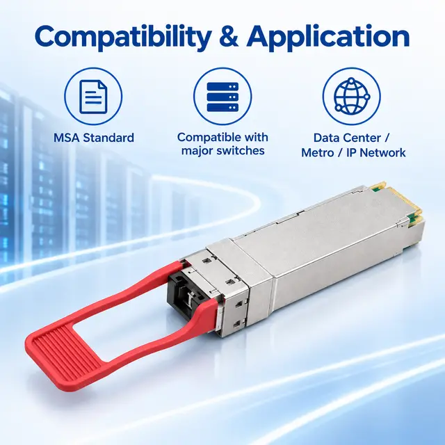 100G BiDi QSFP28 LR1/ER1 10-40km LC Single-Fiber Optical — Application view 6