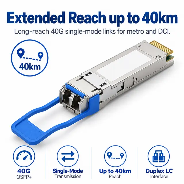 40G QSFP+ ER4 1310nm CWDM 40km Single-Mode Duplex LC — Application view 3