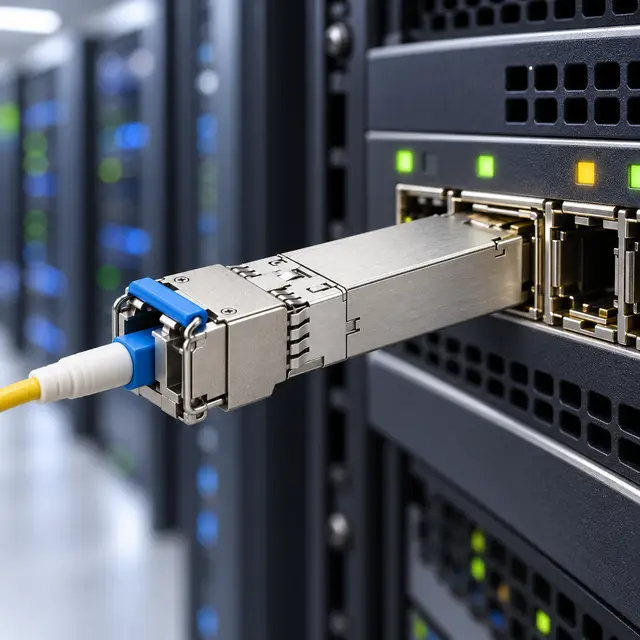10G SFP+ BiDi BX100 100km 1490/1550nm - Carrier-Grade Transceiver — In a host switch 2