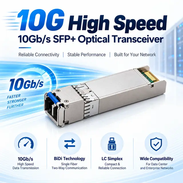 10G SFP+ BiDi BX100 100km 1490/1550nm - Carrier-Grade Transceiver — Application view 3