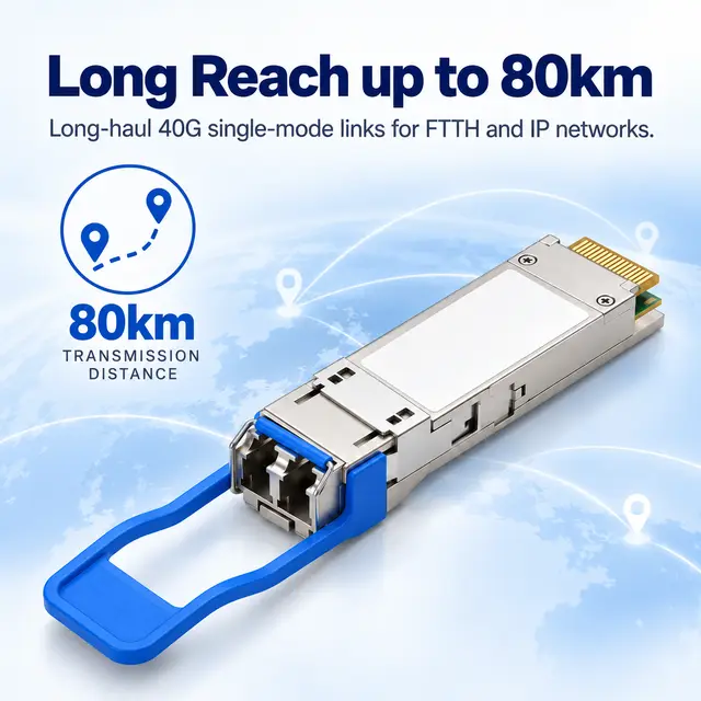 40G QSFP+ ZR 1310nm 80km Single-Mode Duplex LC Long-Haul — Application view 3