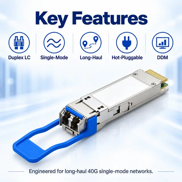 40G QSFP+ ZR 1310nm 80km Single-Mode Duplex LC Long-Haul — Application view 5