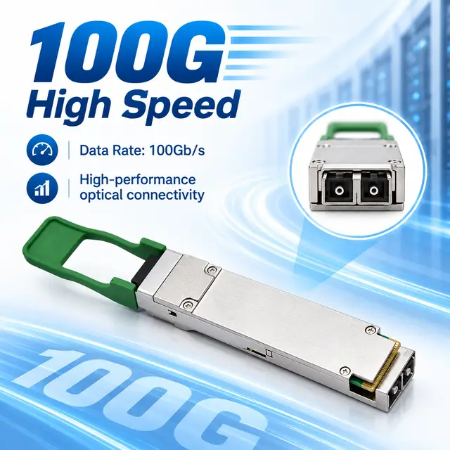 100GBASE-CWDM4 QSFP28 1310nm 2-10km Duplex LC SMF DOM — Application view 3
