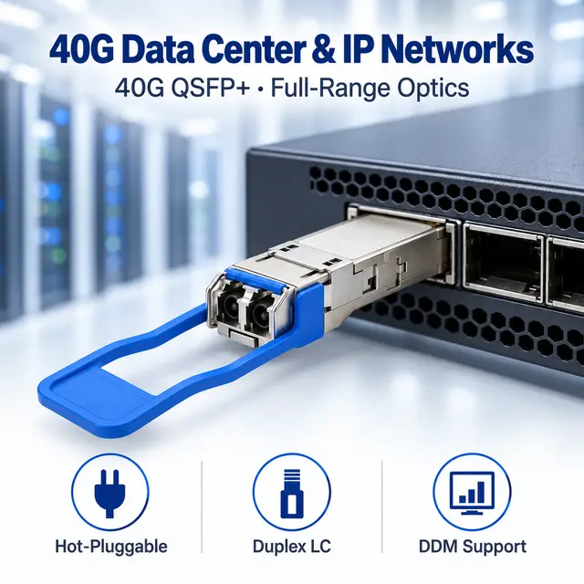 40G QSFP+ Optical Transceivers SR4 / LR4 / PSM4 / ER4 — In a host switch 2