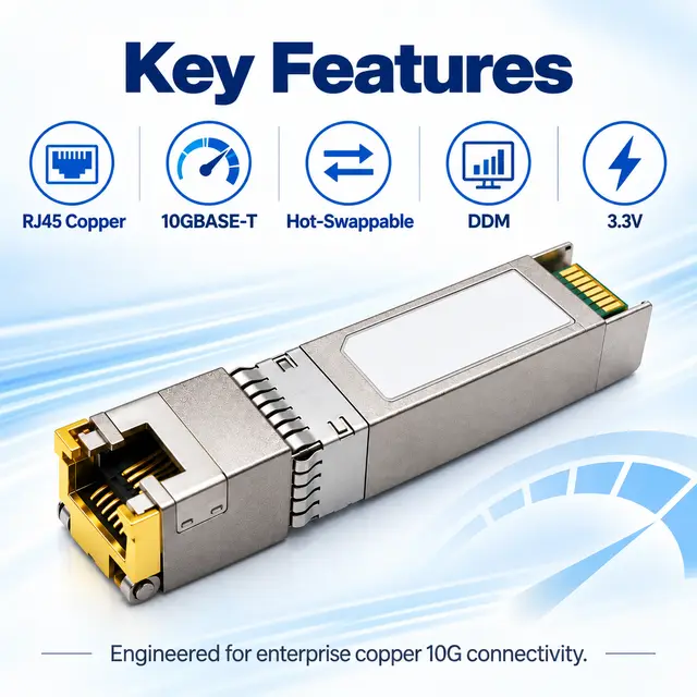 10G SFP+ to RJ45 Copper 10GBASE-T 30m Cat6a/Cat7 — Application view 5