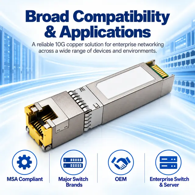 10G SFP+ to RJ45 Copper 10GBASE-T 30m Cat6a/Cat7 — Application view 6