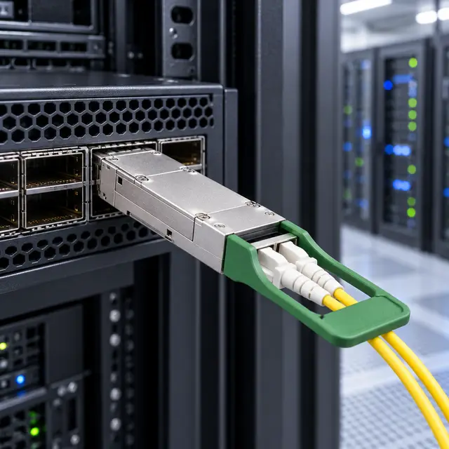 100G QSFP28 CWDM4-S 1310nm 2km Duplex LC SMF Optical — In a host switch 2