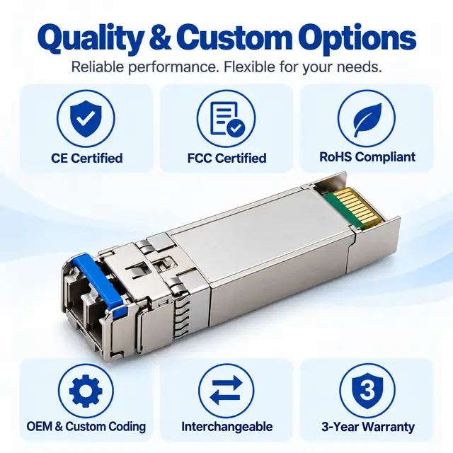 Generic 25G SFP28 SR 850nm 100m MSA-Compliant technical drawing 4: dimensions, structure and interfaces