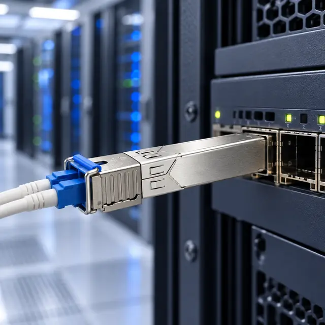 155M SFP Transceiver 1310nm 10km Duplex LC SMF FE-LX — In a host switch 2