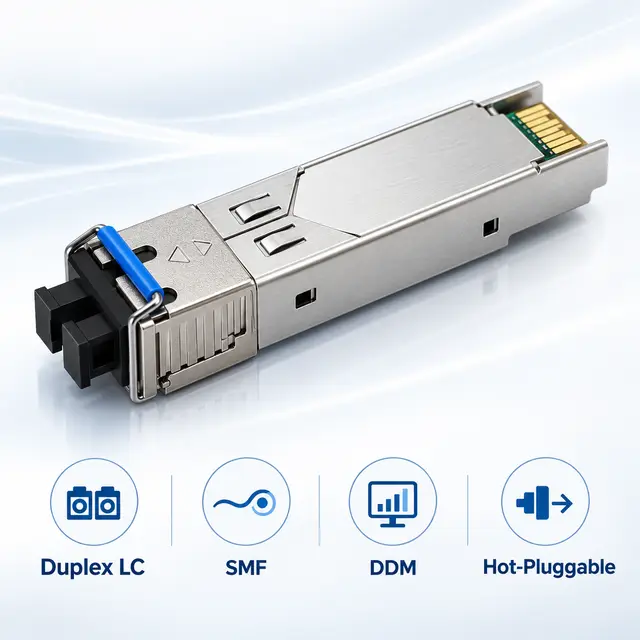 155M SFP Transceiver 1310nm 10km Duplex LC SMF FE-LX — Application view 5