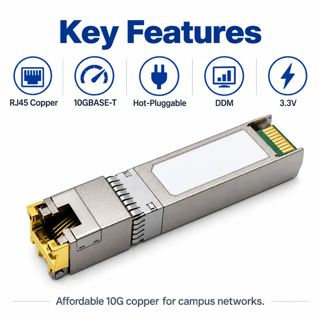 Affordable 10G SFP+ Copper RJ45 10GBASE-T 100m — Application view 5