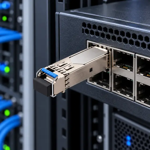 1.25G BiDi SFP 1310nm/1490nm 60km LC DDM Single-Fiber — In a host switch 2