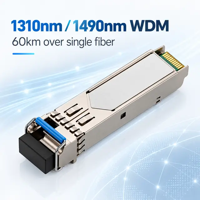1.25G BiDi SFP 1310nm/1490nm 60km LC DDM Single-Fiber — Application view 4