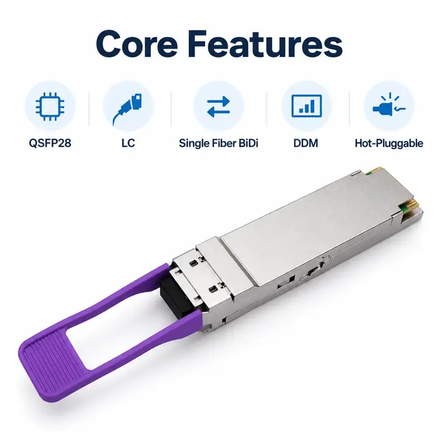 100G BiDi QSFP28 Single-Fiber Transceiver 1270/1330nm LC — Application view 5