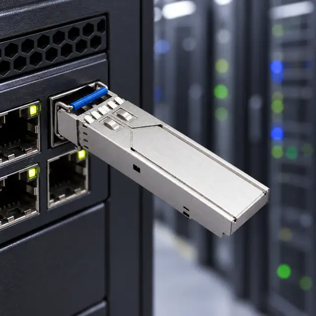 100% Compatible 1.25G SFP Module SM 1310nm 20km Duplex LC — In a host switch 2