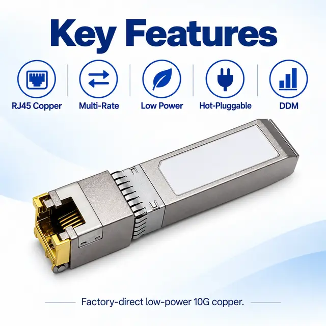 Factory-Direct 10G SFP+ Copper RJ45 10GBASE-T 100m — Application view 5