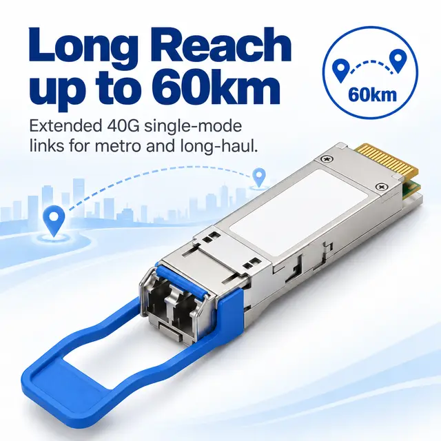 40G QSFP+ CWDM4 1310nm 60km Single-Mode Duplex LC — Application view 3