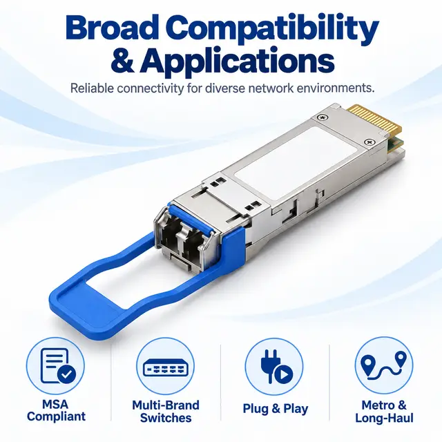 40G QSFP+ CWDM4 1310nm 60km Single-Mode Duplex LC — Application view 6