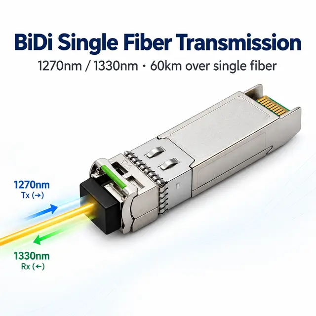 10G SFP+ BiDi BX60 60km 1270/1330nm - Transceiver for Optical Transport — Application view 4