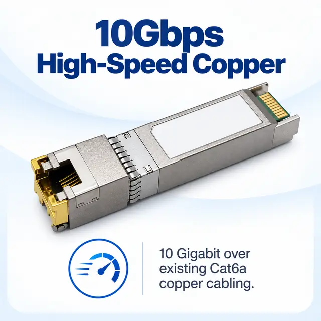 SFP+ 10GBASE-T Copper RJ45 30/80/100m Cat6a — Application view 3