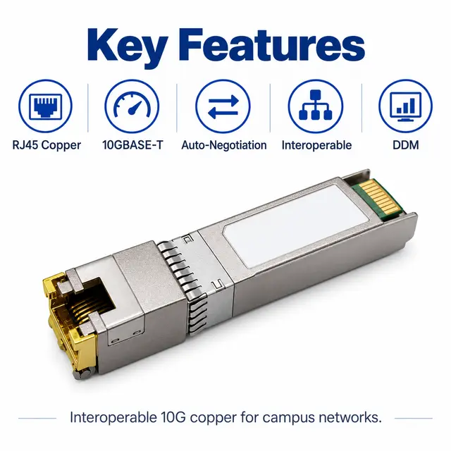 SFP+ 10GBASE-T Copper RJ45 30/80/100m Cat6a — Application view 5