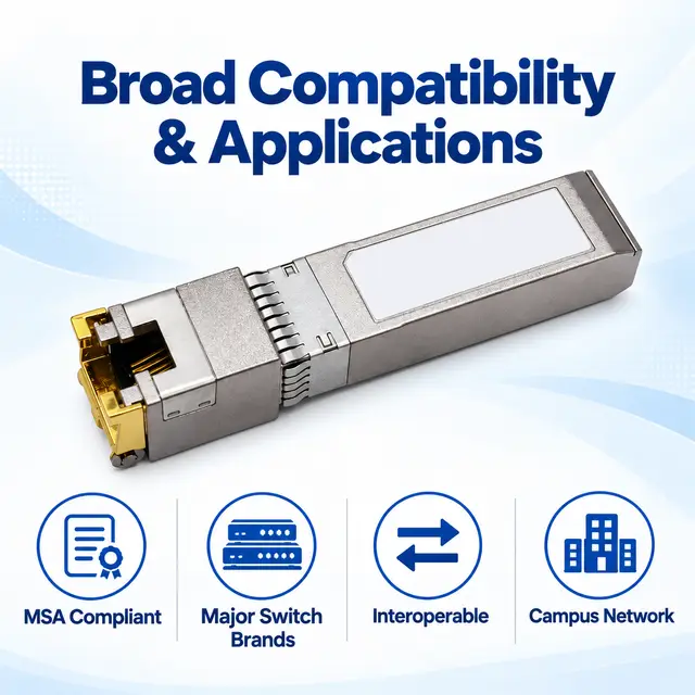 SFP+ 10GBASE-T Copper RJ45 30/80/100m Cat6a — Application view 6