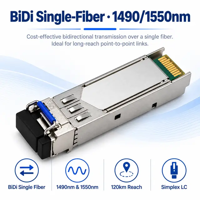2.5G BiDi SFP-2.5G-BX120 Single-Fiber 1490/1550nm 120km — Application view 4