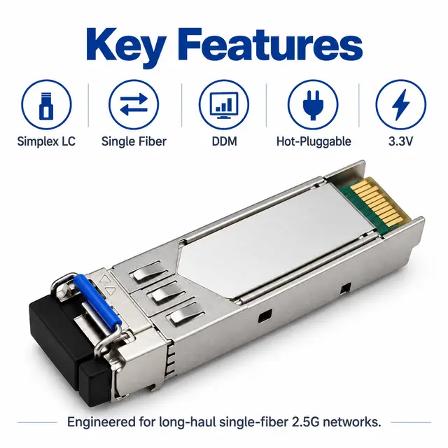 2.5G BiDi SFP-2.5G-BX120 Single-Fiber 1490/1550nm 120km — Application view 5