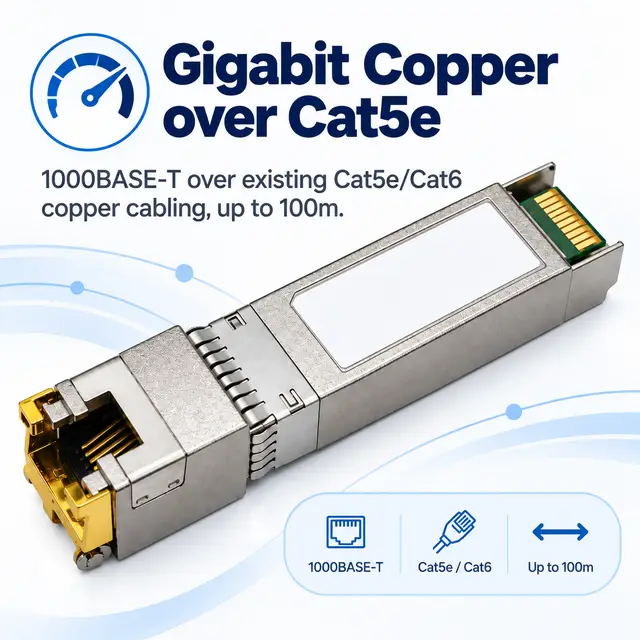 SFP-1G-T 1000BASE-T Gigabit Copper RJ45 Transceiver — Application view 3