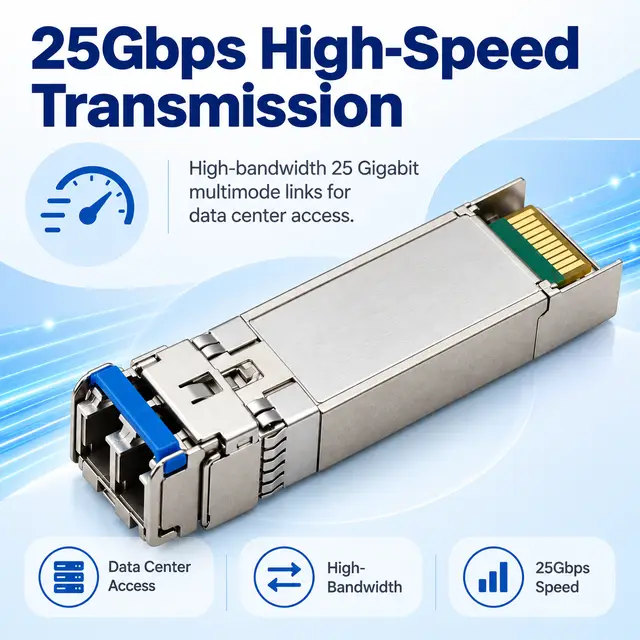 25GBASE-SR SFP28 850nm 100m VCSEL Multimode Duplex LC — Application view 3