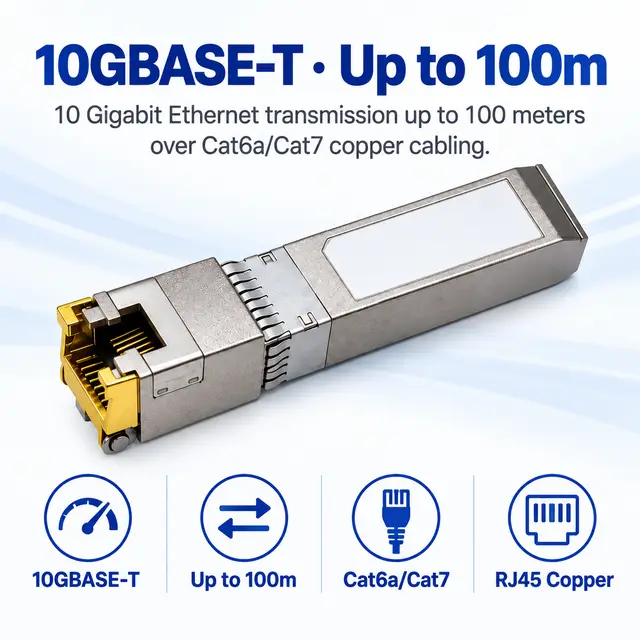 10G SFP+ Copper RJ45 10GBASE-T 100m Cat6a/Cat7 — Application view 4
