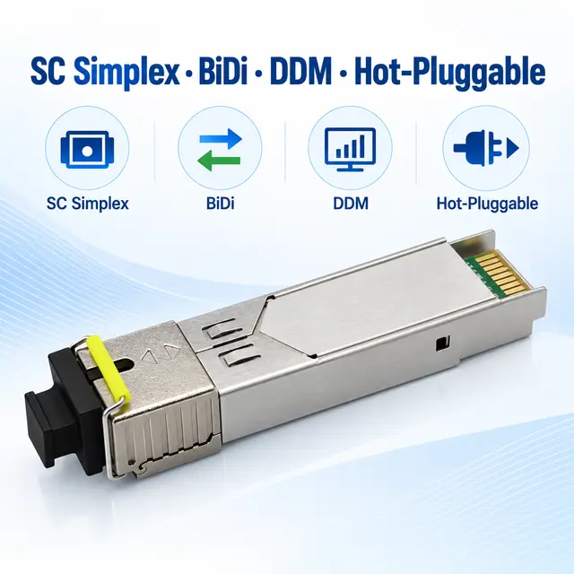 155M SFP BiDi Single-Mode Transceiver 1310/1550nm 20km SC — Application view 5