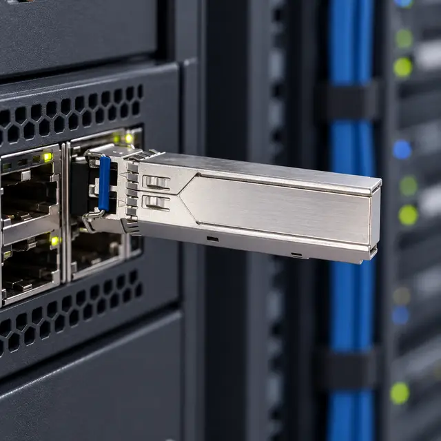 1.25G SFP Transceiver Module 1310nm 10/20km Duplex LC DDM — In a host switch 2