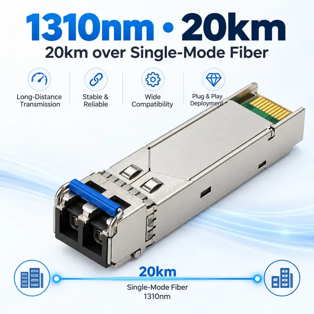 1.25G SFP Optical Transceiver 20km Single-Mode Duplex — Application view 4