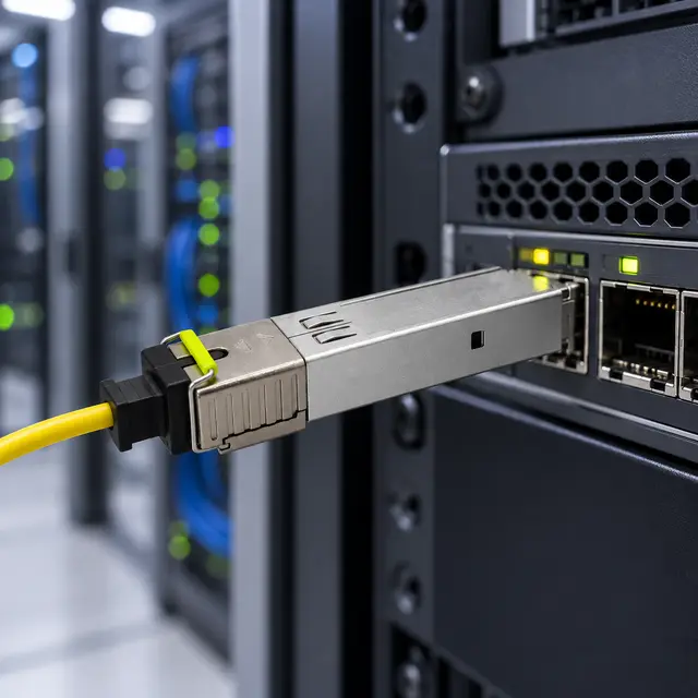 1.25G SFP Single-Fiber BiDi Transceiver 1310nm/1550nm SC — In a host switch 2
