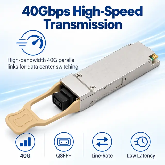 40GBASE-SR4 QSFP+ 850nm 100-150m Multimode MPO Transceiver - 850 nm — Application view 3