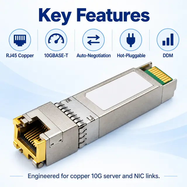 10G SFP+ Copper RJ45 10GBASE-T 100m Multi-Rate — Application view 3