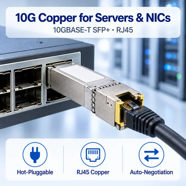 10G SFP+ Copper RJ45 10GBASE-T 100m Multi-Rate — Application view 4