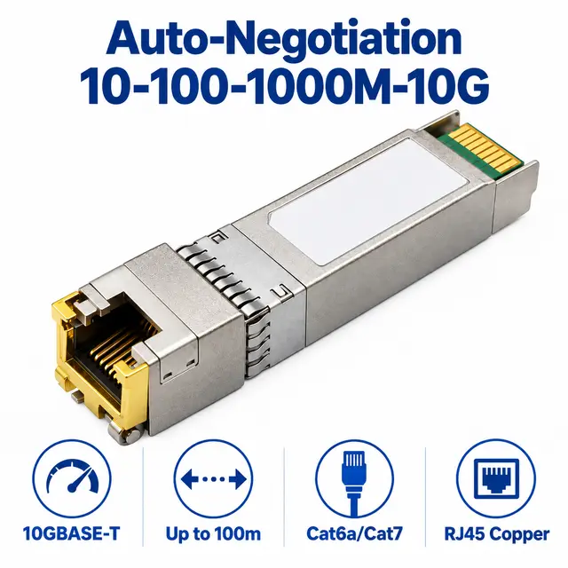 10G SFP+ Copper RJ45 10GBASE-T 100m Multi-Rate — Application view 5