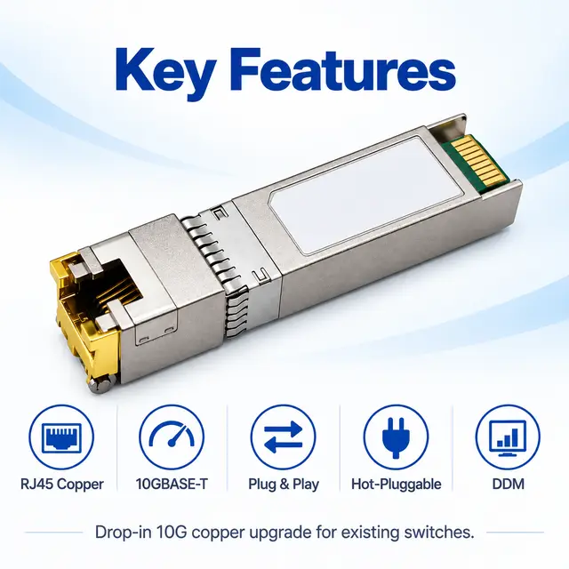 Drop-in 10G SFP+ Copper RJ45 10GBASE-T 100m — Application view 5
