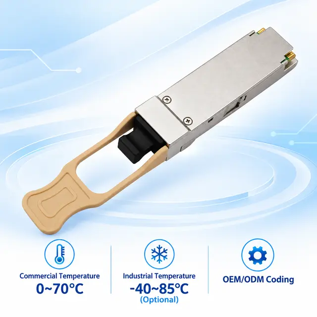 100G QSFP28 SR4 100m 850nm MPO Multimode Optical technical drawing 4: dimensions, structure and interfaces
