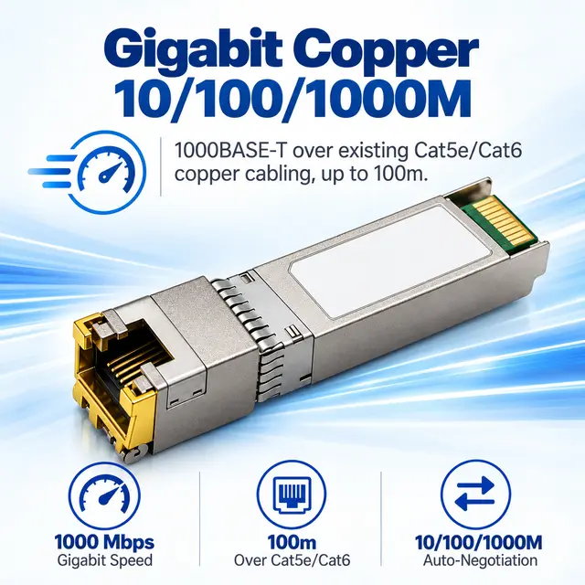 Factory-Direct 1000BASE-T SFP Copper RJ45 Gigabit 100m — Application view 3