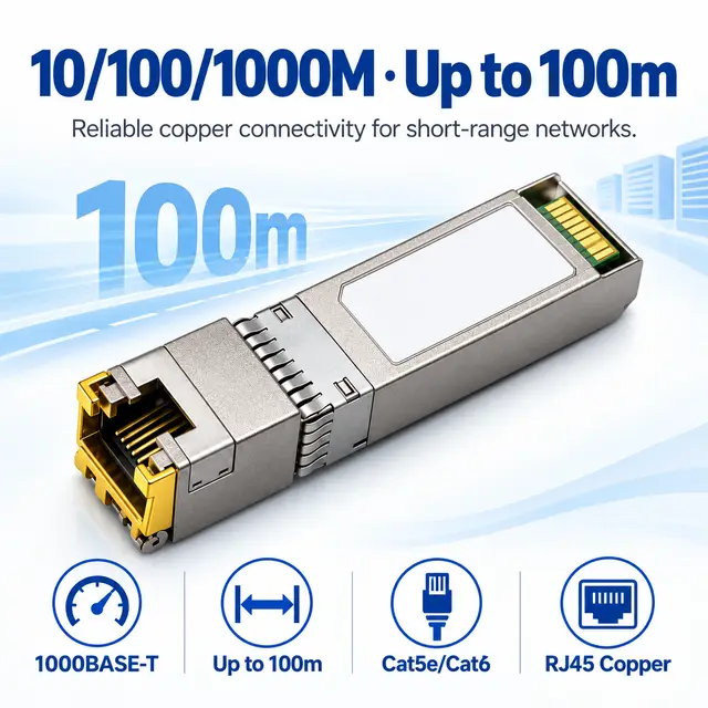 Factory-Direct 1000BASE-T SFP Copper RJ45 Gigabit 100m — Application view 4